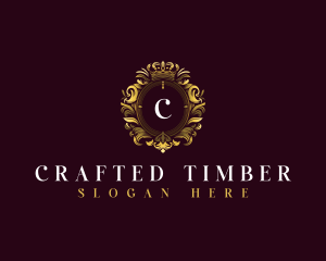 Elegant Flower Crest logo design