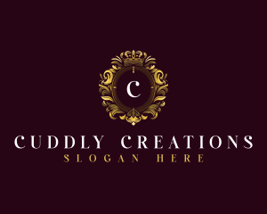 Elegant Flower Crest logo design