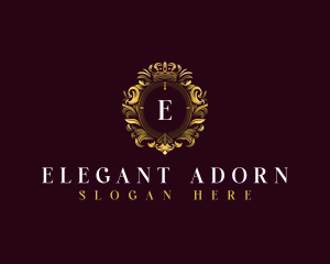 Elegant Flower Crest logo design