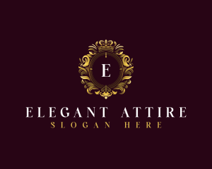 Elegant Flower Crest logo design