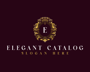 Elegant Flower Crest logo design