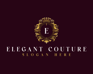 Elegant Flower Crest logo design