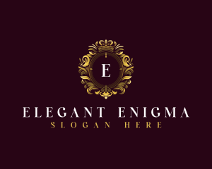 Elegant Flower Crest logo design