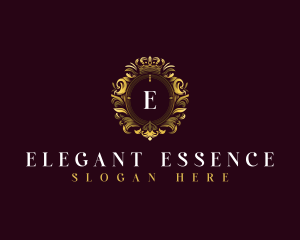 Elegant Flower Crest logo design