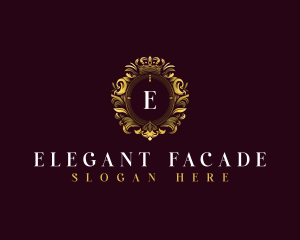 Elegant Flower Crest logo design