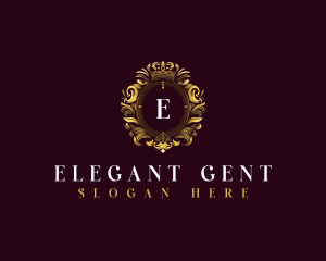 Elegant Flower Crest logo design