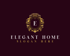 Elegant Flower Crest logo design