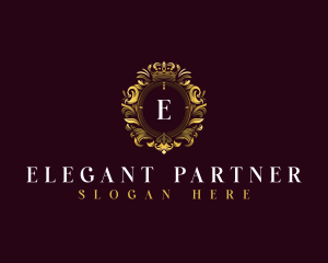 Elegant Flower Crest logo design