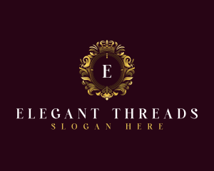 Elegant Flower Crest logo design