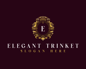 Elegant Flower Crest logo design