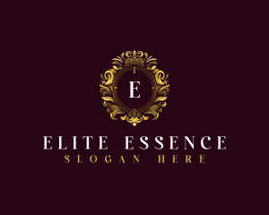 Elegant Flower Crest logo