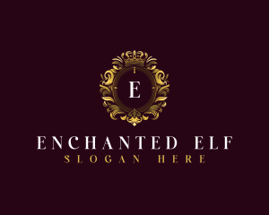 Elegant Flower Crest logo design