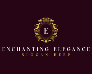 Elegant Flower Crest logo design