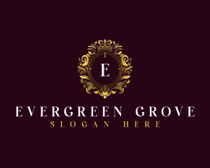 Elegant Flower Crest logo design