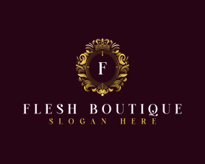 Elegant Flower Crest logo design