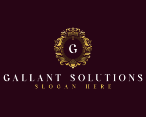 Elegant Flower Crest logo design