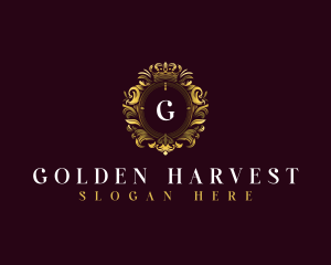 Elegant Flower Crest logo design