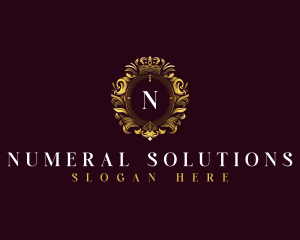 Elegant Flower Crest logo design