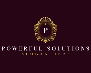 Elegant Flower Crest logo design