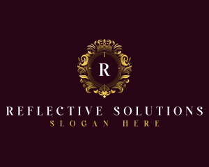 Elegant Flower Crest logo design