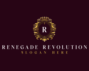 Elegant Flower Crest logo design