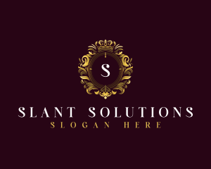 Elegant Flower Crest logo design