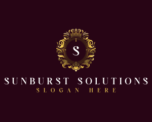 Elegant Flower Crest logo design