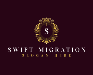 Elegant Flower Crest logo design