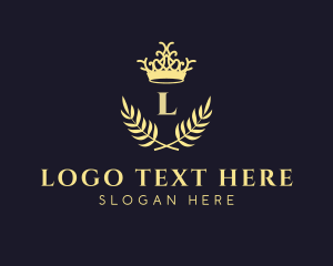 Lettermark - Crown Wreath Lettermark logo design