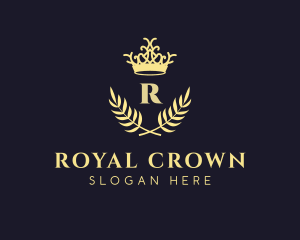 Crown Wreath Lettermark logo