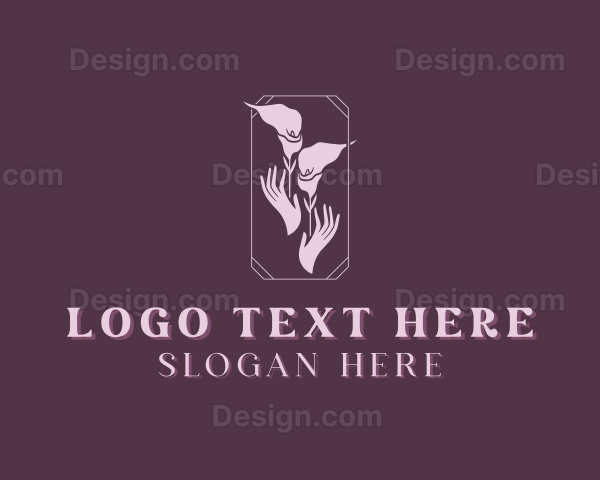 Flower Hand Decorator Logo