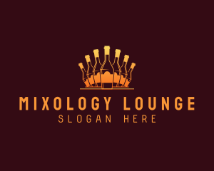 Bottle Bar Beverage logo design