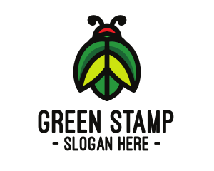 Green Leaf Beetle logo design