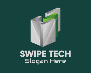 3D Tech Hard Drive logo design