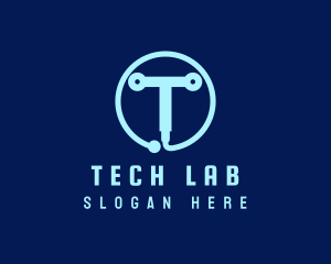 Tech Circuit Welder Tool logo design