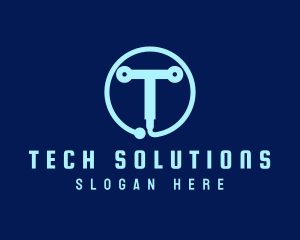 Tech Circuit Welder Tool logo design