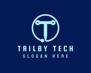 Tech Circuit Welder Tool logo design