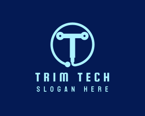 Tech Circuit Welder Tool logo design