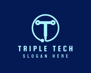 Tech Circuit Welder Tool logo design