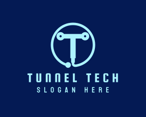 Tech Circuit Welder Tool logo design