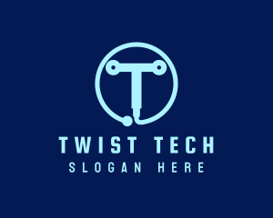 Tech Circuit Welder Tool logo design