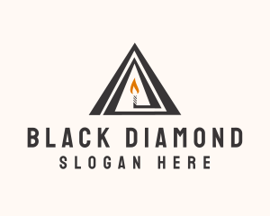 Black Triangle Candle  logo