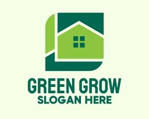 Green Home Property logo design