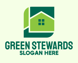 Green Home Property logo design