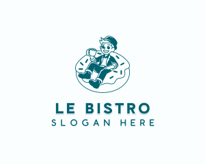 Bistro Coffee Donut logo design