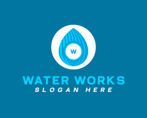 Water Droplet Distillery  logo design