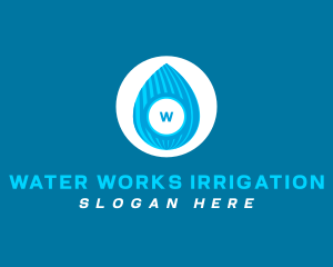 Water Droplet Distillery  logo design