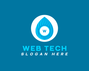 Water Droplet Distillery  logo design