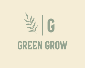 Green Organic Plant  logo design