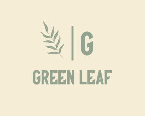 Green Organic Plant  logo design